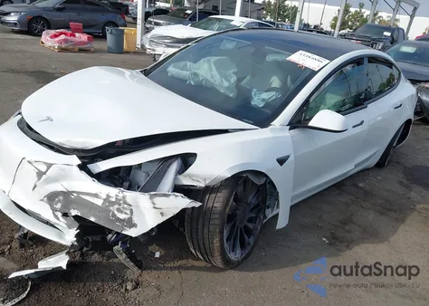 2023 Tesla Model 3 Performance Dual Motor All-Wheel Drive из США, поврежденный, VIN 5YJ3E1ECXPF627694